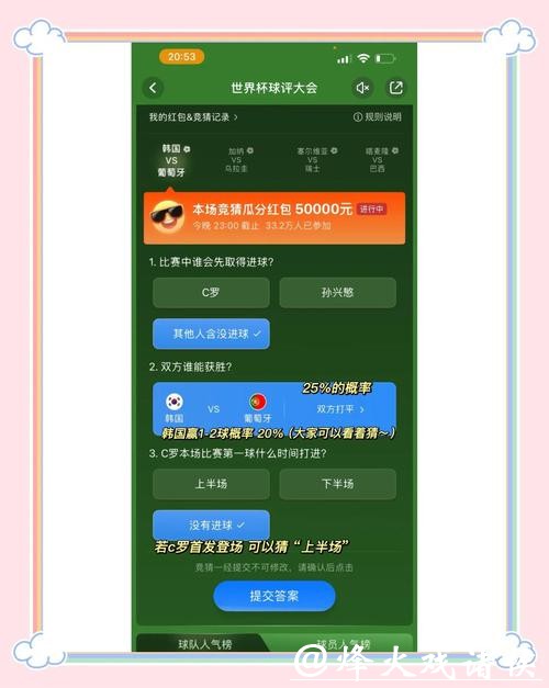 世界杯竞猜玩法策略与技巧指南 世界杯竞猜玩法策略与技巧指南